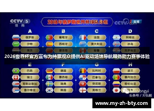 2026世界杯官方宣布为持票观众提供AI驱动场馆导航服务助力赛事体验